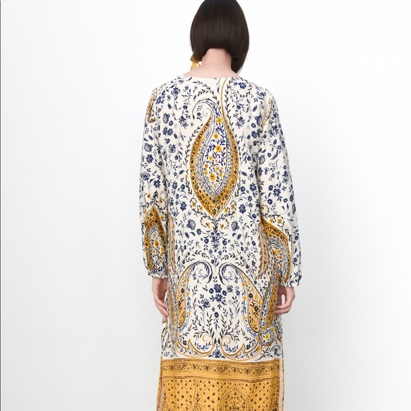 NWT Zara Printed Floral Tunic Dress - Picture 4 of 5